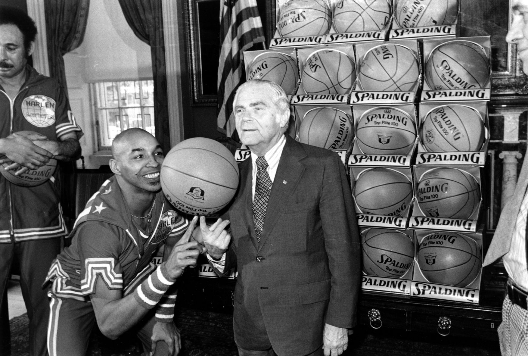 Curly Neal and New York Mayor Abe Beame